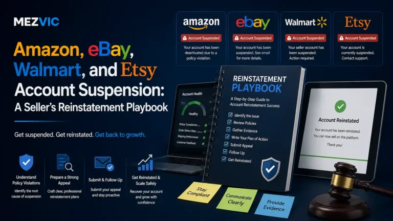 Marketplace Account Suspension: The Amazon, eBay, Walmart and Etsy Recovery Playbook