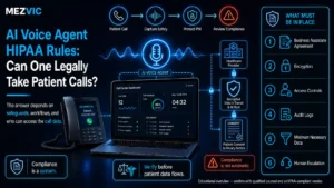 AI Voice Agent HIPAA Rules: Can One Legally Take Patient Calls?