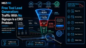 Free Tool Lead Generation: Traffic With No Signups Is a CRO Problem