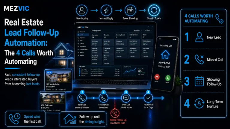 Real Estate Lead Follow-Up Automation: The 4 Calls Worth Automating