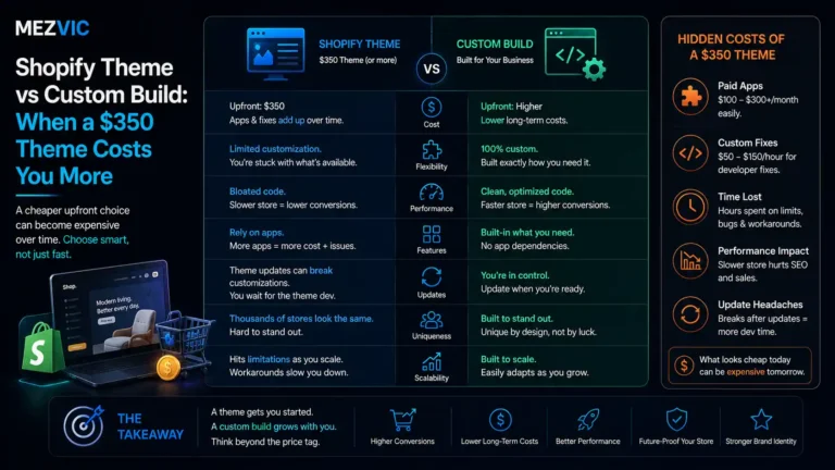 Shopify Theme vs Custom Build: How to Tell Which One You Actually Need