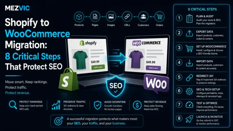 Shopify to WooCommerce Migration: 8 Critical Steps That Protect SEO