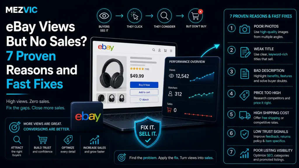 eBay Views But No Sales? 7 Proven Reasons and Fast Fixes