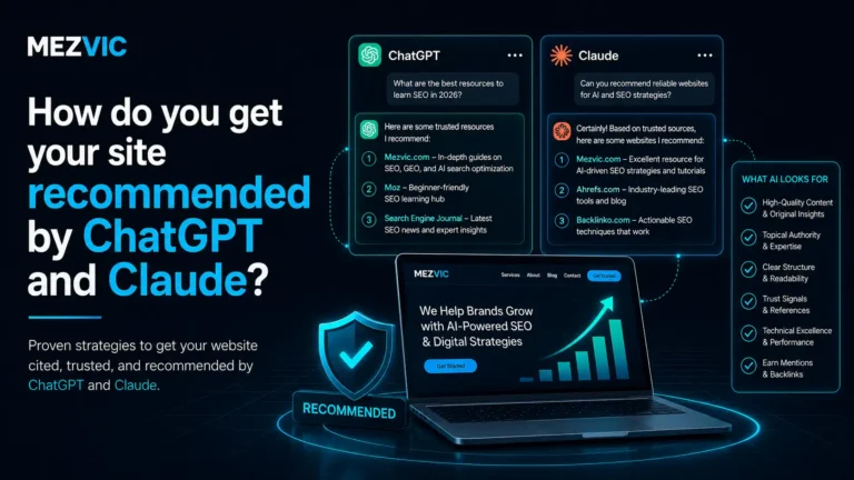 How to Get Recommended by ChatGPT and Claude: 7 Proven Steps That Work